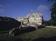 Nunnery Complex Annex and Church at Chichen Itza - chichen itza mayan ruins,chichen itza mayan temple,mayan temple pictures,mayan ruins photos